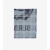Wide Ekd Check Wool Silk Scarf