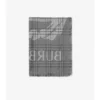 Wide Ekd Check Wool Silk Scarf