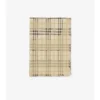 Wide Ekd Check Wool Silk Scarf