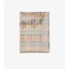 Wide Ekd Check Wool Silk Scarf