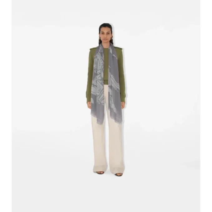 Wide Ekd Wool Scarf