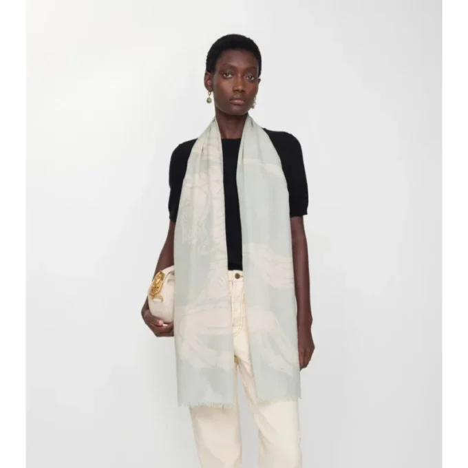 Wide Ekd Wool Scarf