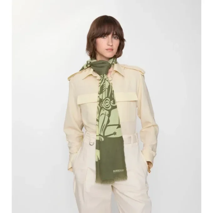 Wide Ekd Wool Scarf