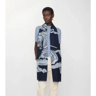 Wide Ekd Wool Scarf