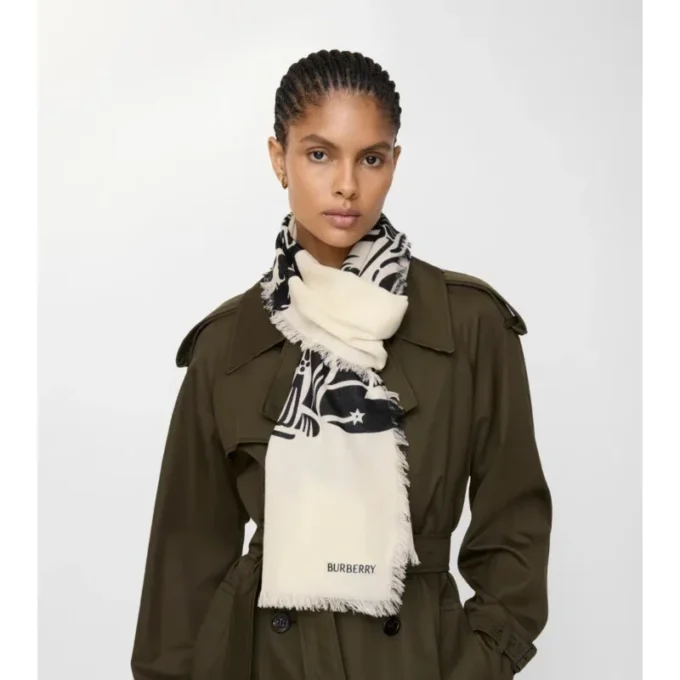 Wide Ekd Wool Scarf