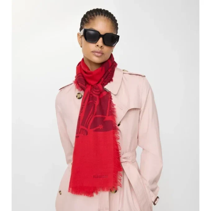 Wide Ekd Wool Scarf