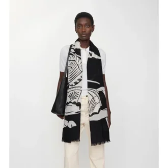 Wide Ekd Wool Scarf