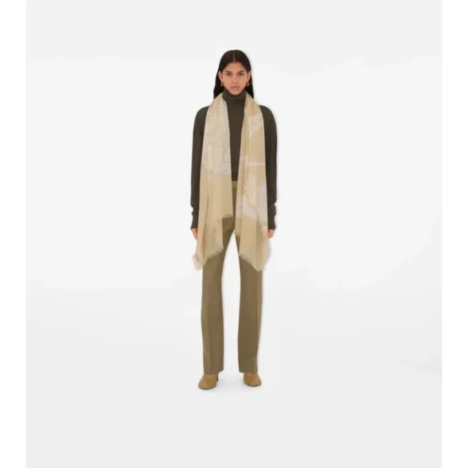 Wide Ekd Wool Scarf