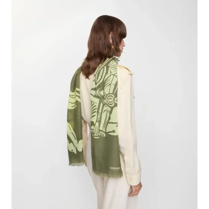 Wide Ekd Wool Scarf