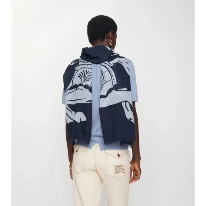 Wide Ekd Wool Scarf