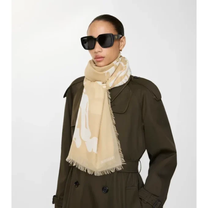 Wide Ekd Wool Scarf