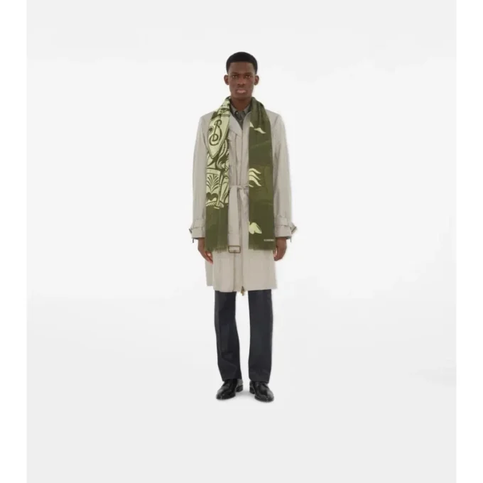 Wide Ekd Wool Scarf