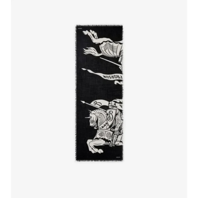 Wide Ekd Wool Scarf