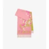 Wide Floral Ekd Cashmere Scarf