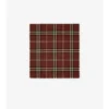 Wide Reversible Check Wool Silk Scarf
