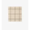Wide Reversible Check Wool Silk Scarf