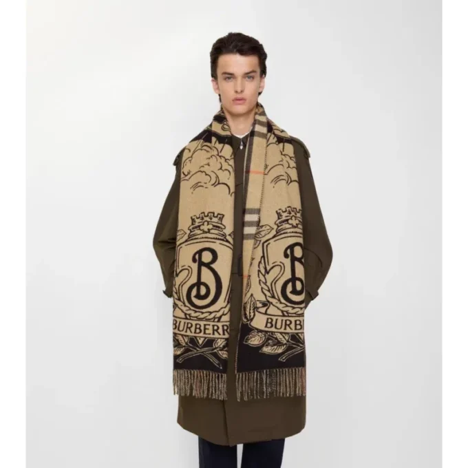 Wide Reversible Stormy Knight Scarf
