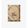 Wide Watercolour Check Silk Scarf