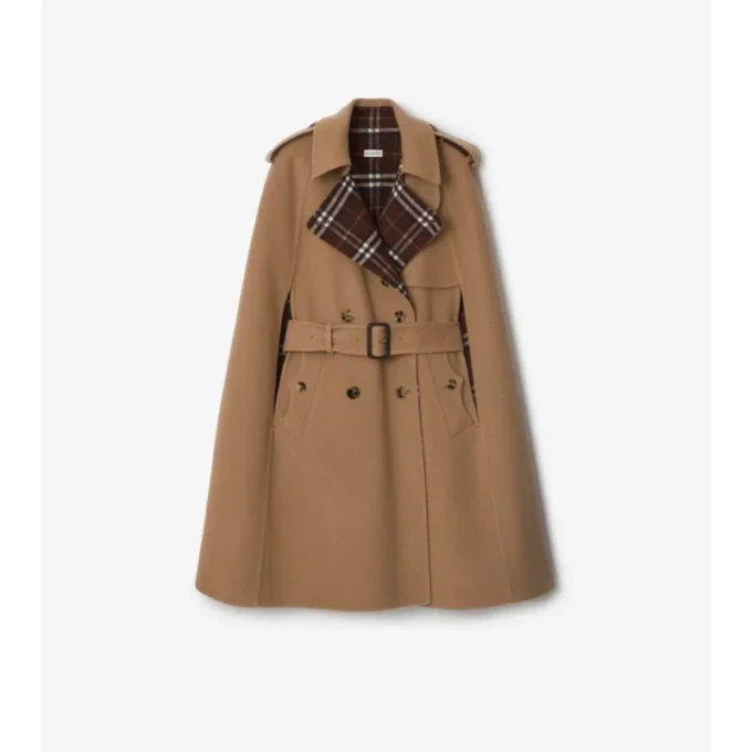 Wool Belmont Trench Cape