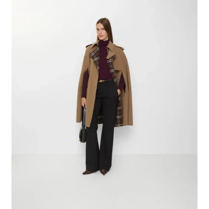 Wool Belmont Trench Cape
