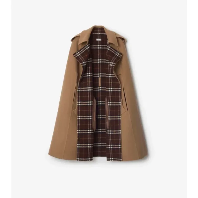 Wool Belmont Trench Cape