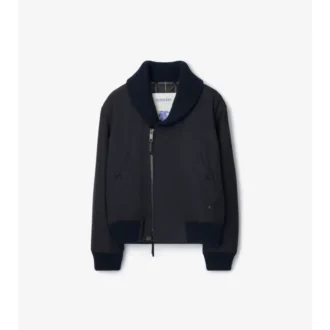 Wool Blend Bomber Jacket
