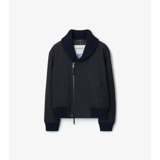 Wool Blend Bomber Jacket