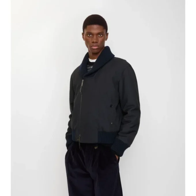 Wool Blend Bomber Jacket