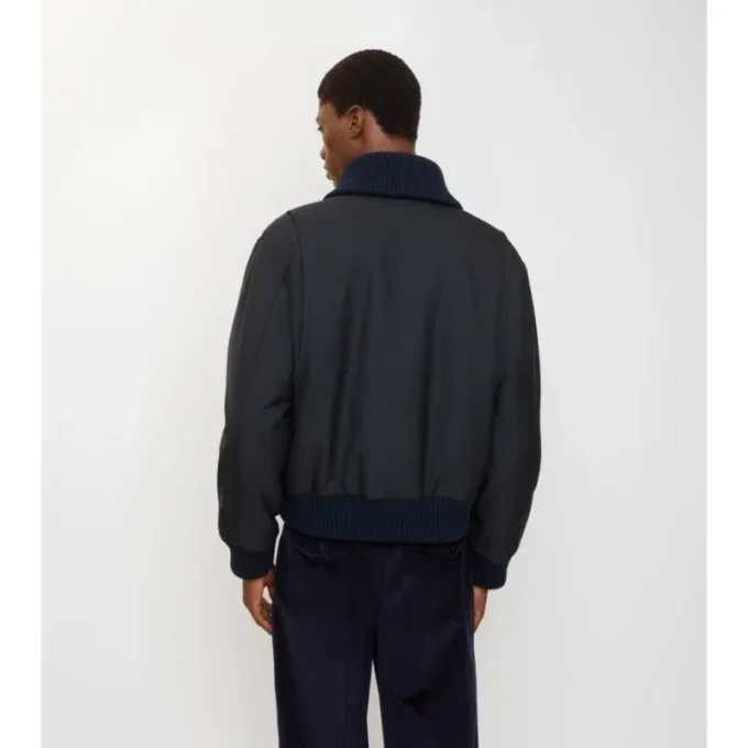 Wool Blend Bomber Jacket
