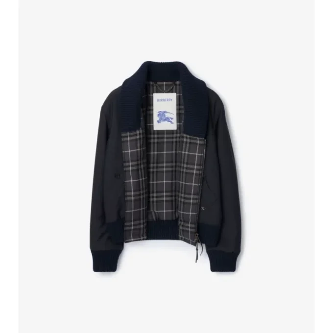 Wool Blend Bomber Jacket