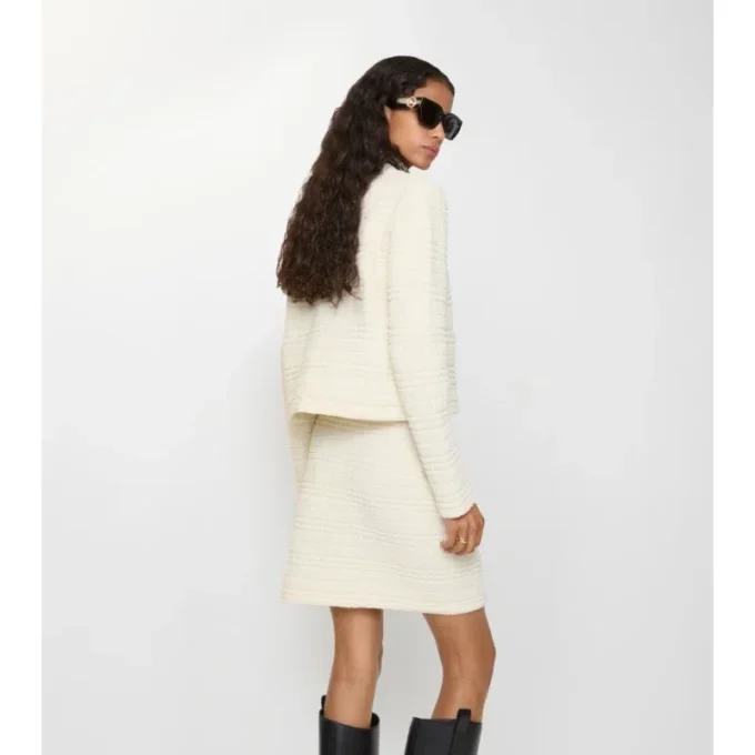 Wool Blend Mini Skirt