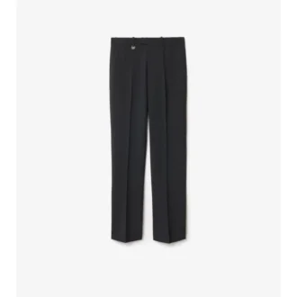 Wool Blend Tailored Trousers