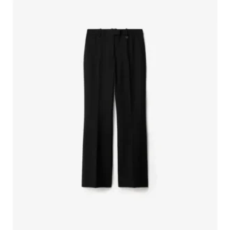 Wool Blend Tailored Trousers