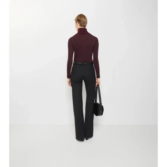 Wool Blend Tailored Trousers