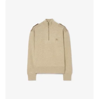 Wool Cashmere Half-Zip Sweater