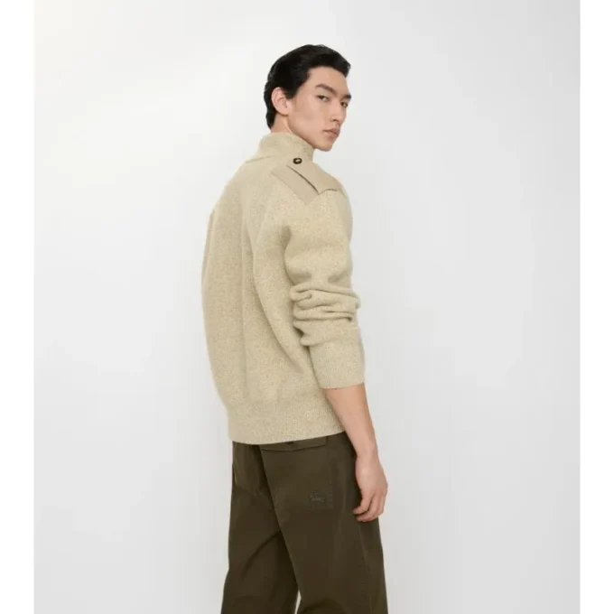 Wool Cashmere Half-Zip Sweater