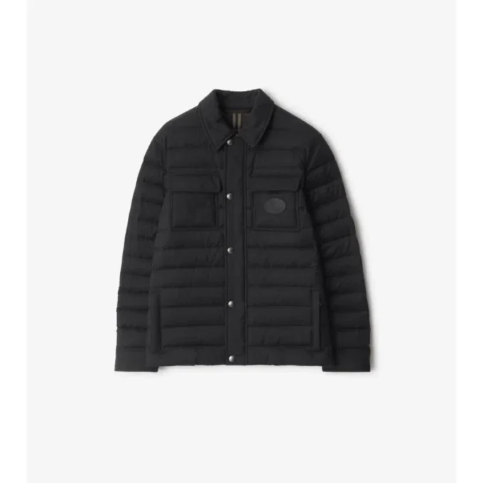 Wool Flannel Padded Overshirt