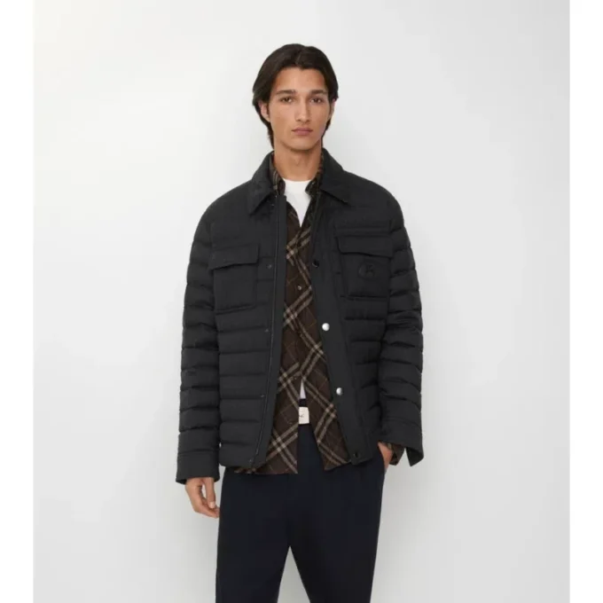 Wool Flannel Padded Overshirt