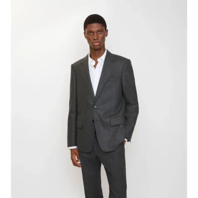 Wool Flannel Tailored Jacket
