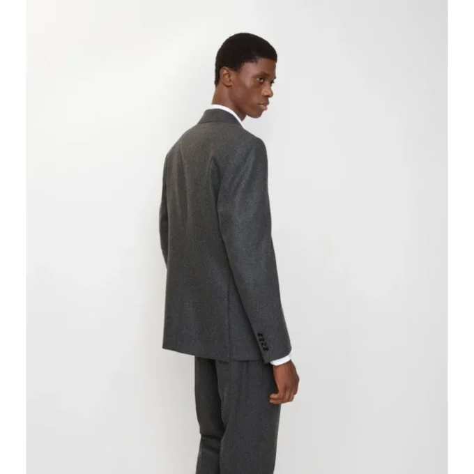 Wool Flannel Tailored Jacket