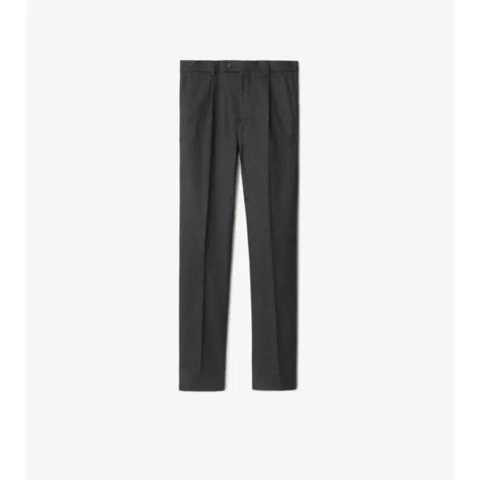 Wool Flannel Tailored Trousers