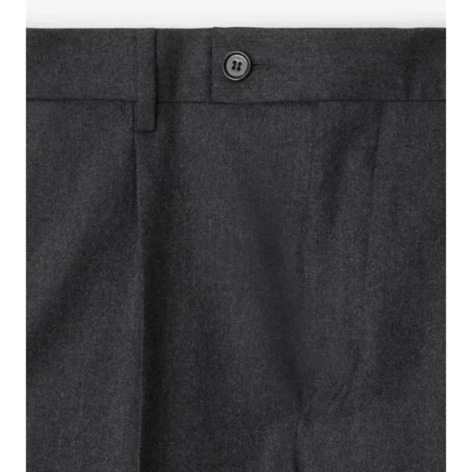 Wool Flannel Tailored Trousers