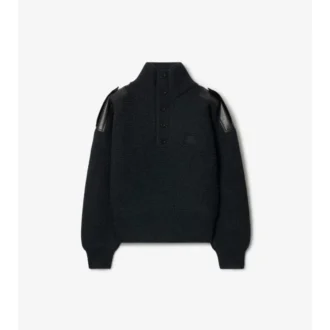 Wool Half-Button Sweater