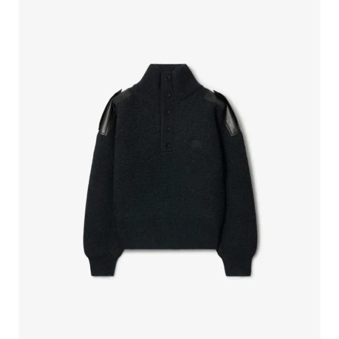 Wool Half-Button Sweater