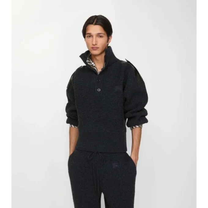 Wool Half-Button Sweater