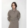 Wool Half-Button Sweater