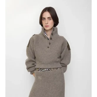 Wool Half-Button Sweater