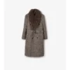 Wool Mohair Blend Tailored Coat