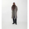 Wool Mohair Blend Tailored Coat
