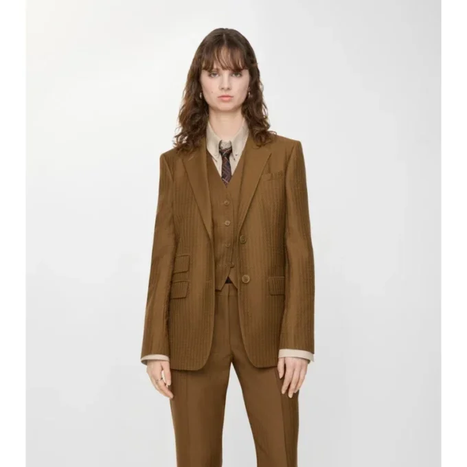 Wool Mohair Tailored Jacket
